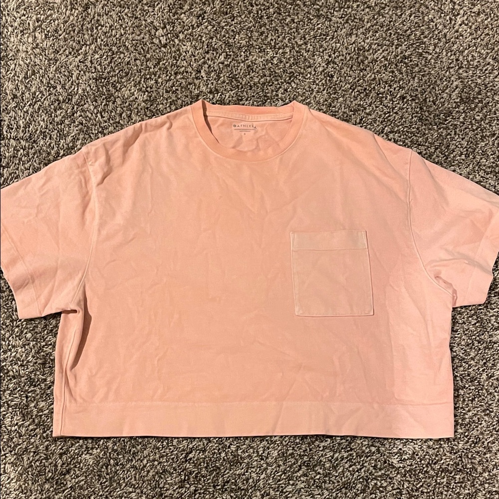 Athleta Cropped T-Shirt with Pocket